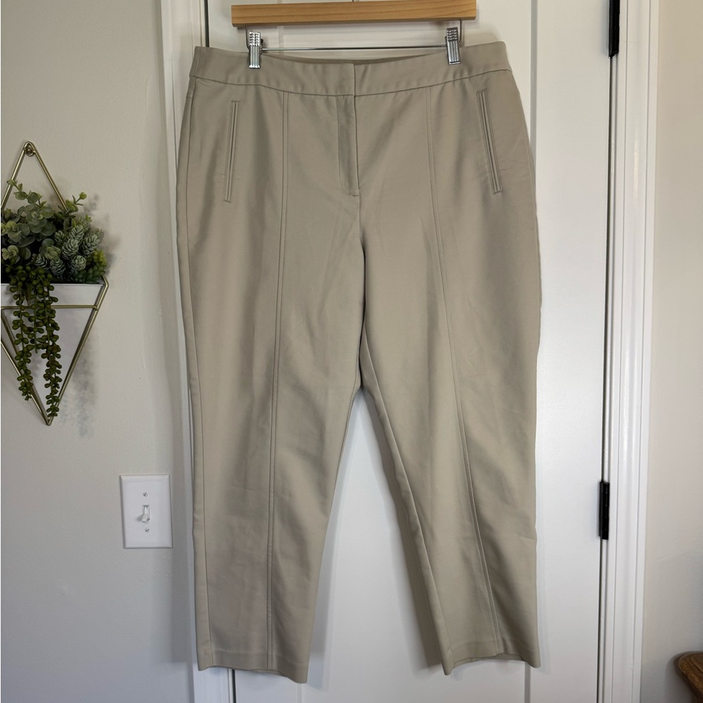 Chico’s So Slimming Tan Pants, NWOT
